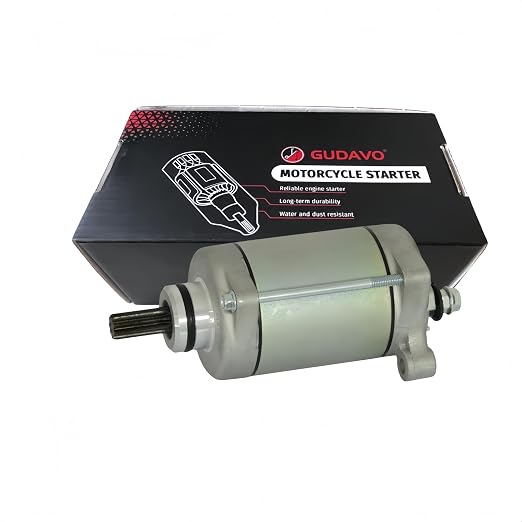 Starter Motor Compatible with Kawasaki ZX-10RR Ninja from 2017-2023, ZX-10R KRT Ninja from 2016-2023, ZX-10RR Ninja from 2017-2023 Starter Motorcycle Parts Replaces OEM 21163-0064