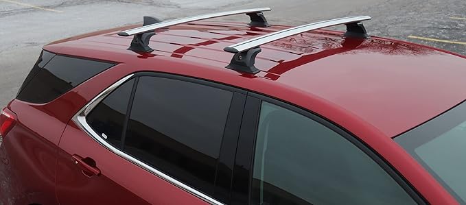 BRIGHTLINES Heavy Duty Anti-Theft Premium Aluminum Roof Bars Roof Rack Crossbars Compatible with 2018-2019 Chevy Equinox Without Roof Rails