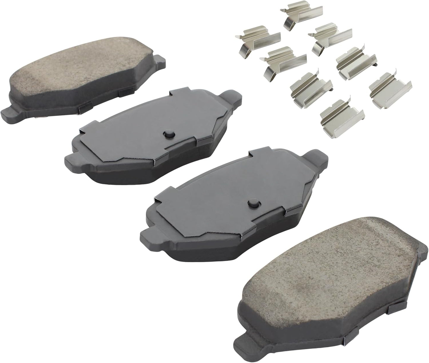 Premium Ceramic Rear Brake Pads (1001-1377C) Compatible with 2009-2019 Ford/Lincoln (Edge/Explorer/Flex/MKS/MKT/MKX/Police Interceptor Utility/Taurus)