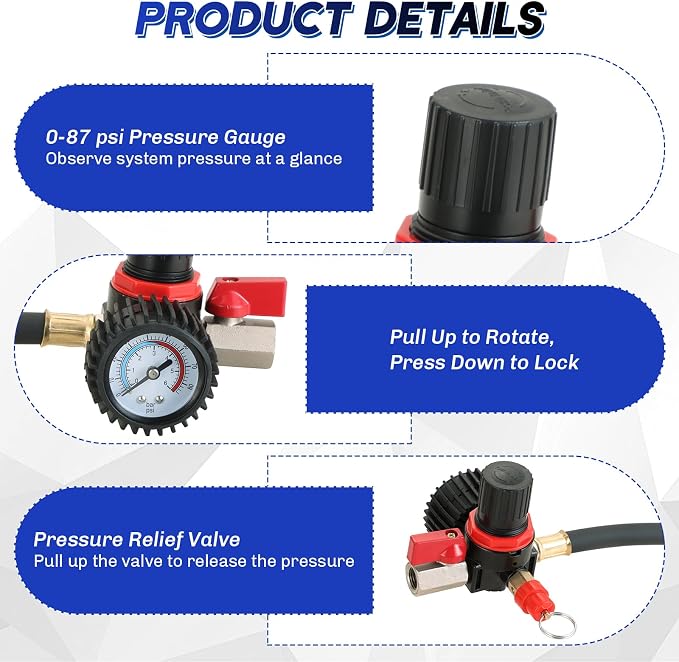 Turbo System Leakage Tester Kit | 12-Piece Turbo Boost Leak Tester with 4 Pairs of 1-3/8" to 3-1/2" Stepped Adapters, Turbo Pressure Leakage Tester for Cooling Emissions Exhaust Pipes
