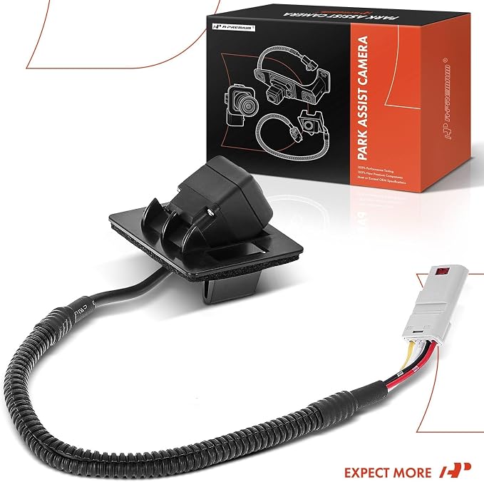 A-Premium Park Assist Camera Rear View Backup Reverse Camera Compatible with Select Chevrolet Models - 2016-2023 Malibu Sedan; 2019 Fit with RPO Code: UVC