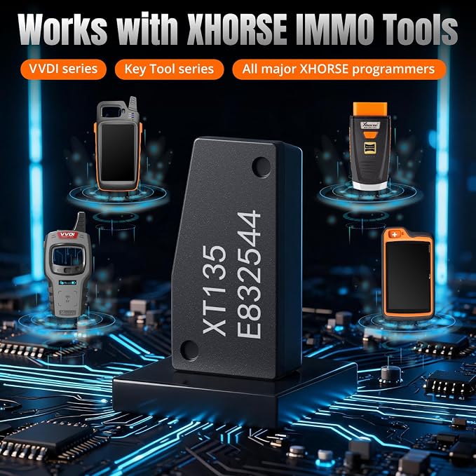 Xhorse Super Chip, Xhorse VVDI XT135 Multi-Application Transponder Chip - Compatible with ID33/40/41/42/44 for VVDI2/VVDI Tools Max/Plus