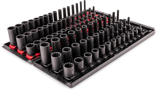 TEKTON 1/4 Inch Drive Impact Socket Set, 87-Piece | SID90207