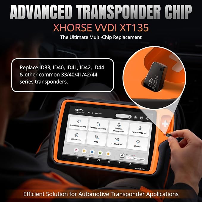 Xhorse Super Chip, Xhorse VVDI XT135 Multi-Application Transponder Chip - Compatible with ID33/40/41/42/44 for VVDI2/VVDI Tools Max/Plus