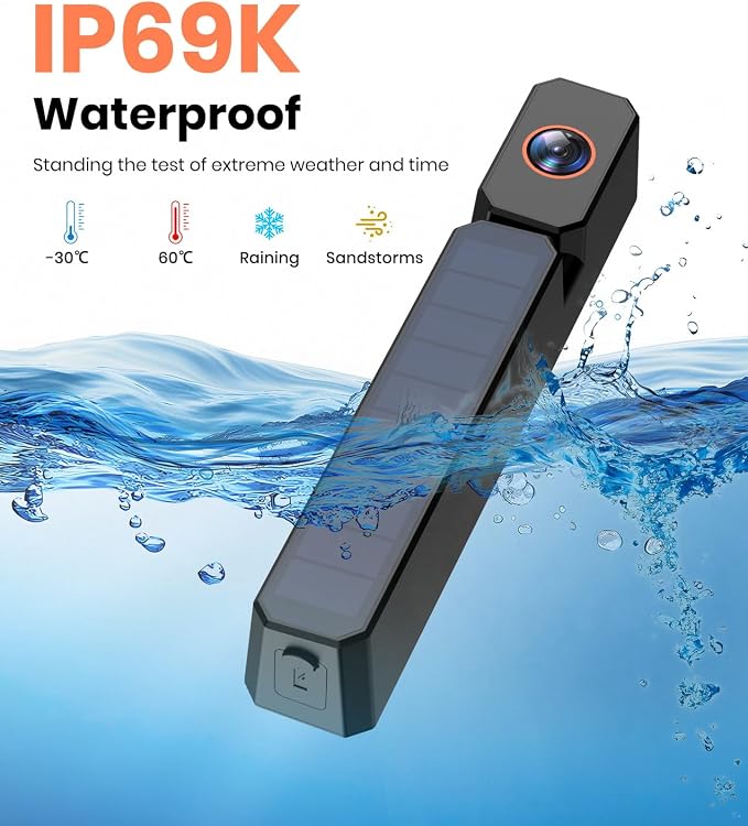AUTO-VOX Solar Wireless Backup Camera: 2 Min Quickly Install, Upgrade Your View, Compatible with Solar3A Plus / Solar5 Reverse Camera for Car,Truck,Trailer- (Single Cam)