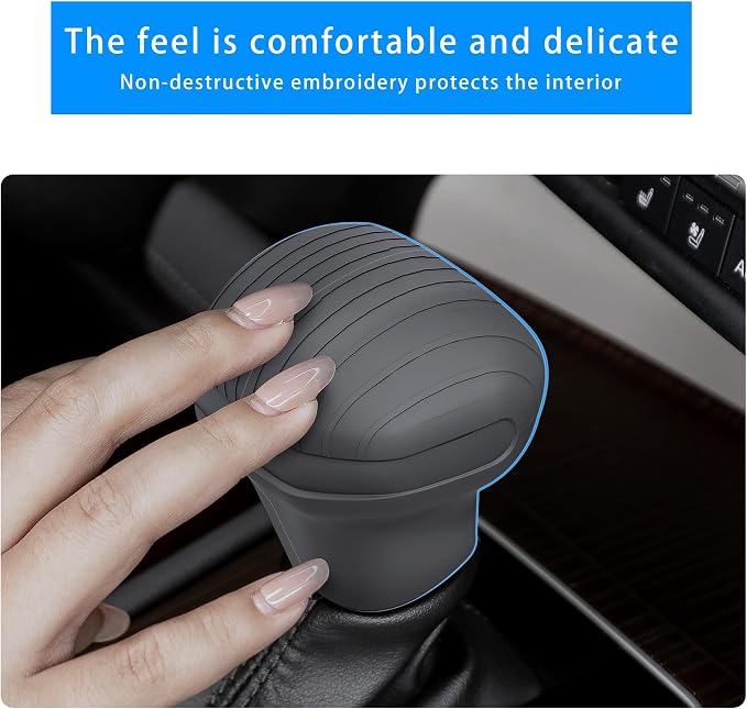 Silicone Gear Shifter Trim Cover for Sienna 2021-2025,Center Console Gear Shift Head Protection Cover Automatic Gear Shift Knob Cover Interior Accessories