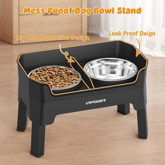 URPOWER Dog Car Seat Cover Mess Proof Dog Bowls