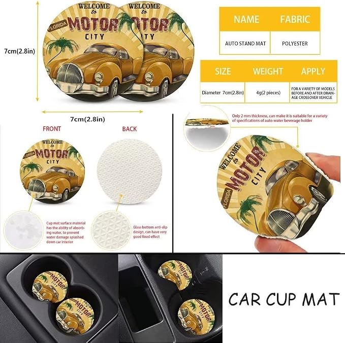 Car Seat Covers Full Set for Men, Blue Flame Skull Car Front & Rear Seat Covers, Steering Wheel Cover Seat Belt Coasters Keychains, 11 Pcs