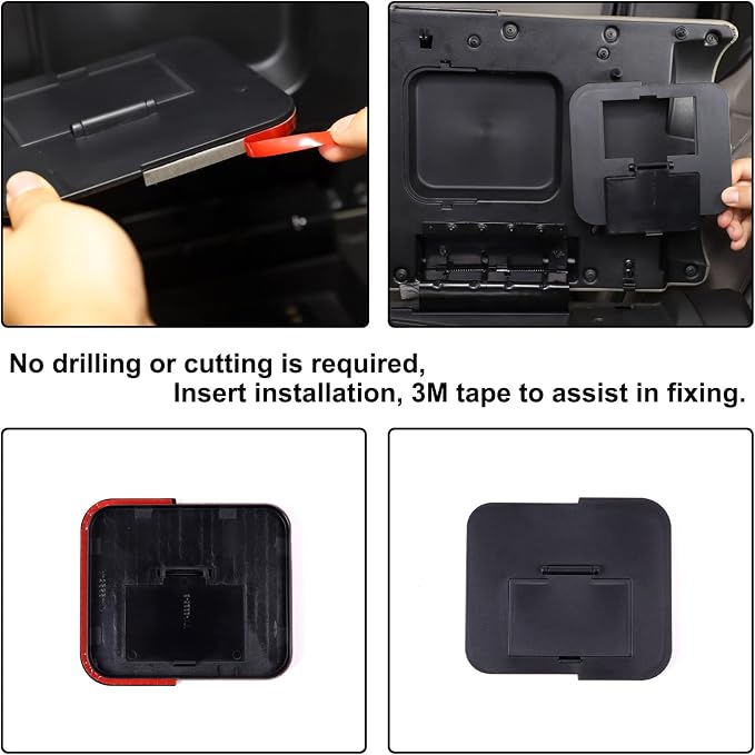 Car Armrest Hidden Storage Box Compatible with Hummer H2 2003-2007 Center Console Handrail Privacy Storage Box Organizer Tray Armrest Storage Box Container Insert Pallet Manager Interior Accessories