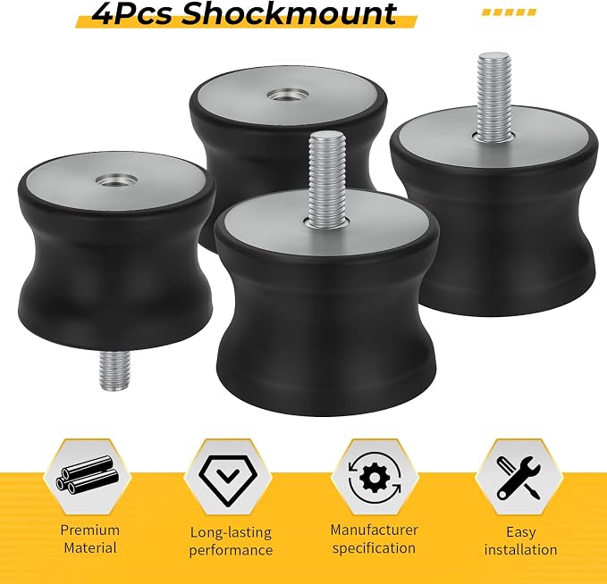 M MATI 4Pcs Shockmount for Multiquip MVC88 MVC88VTH MVC88VTH_VTHW 939010230