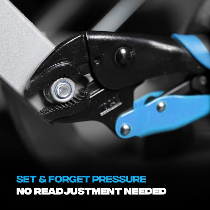 OX Pro Auto-Adjust Curve Jaw Pliers, 6 in - Soft Grip | Auto-adjusting pivot mechanism, serrated curved jaws, bi-material handle - ideal for plumbing, automotive & mechanical work