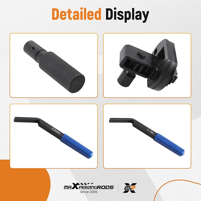maXpeedingrods 4.6MM & 4.1MM Engine Brake Adjustment Tools with Engine Barring Tool/TDC Locating Pin for Detroit Diesel DD13 DD15 DD16 EPA07 EPA10, W470589042300 W470589022300 W47058900150