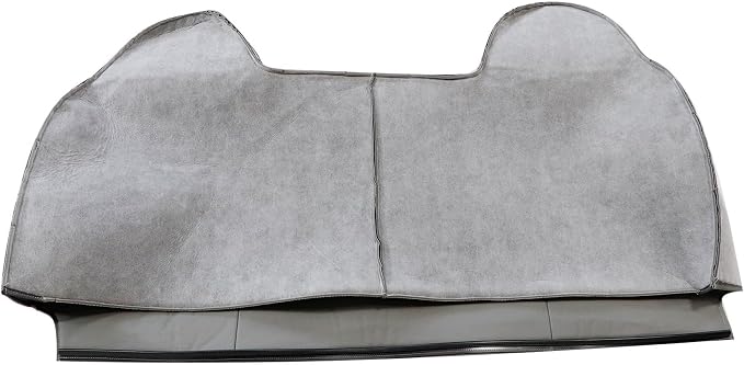 Full Bench Bottom and Top Back Set Cover Gray V2 or K2 or VE or KE Leather Med Flint Gray Fit for Ford F250 F350 F450 1999 2000 2001 2002