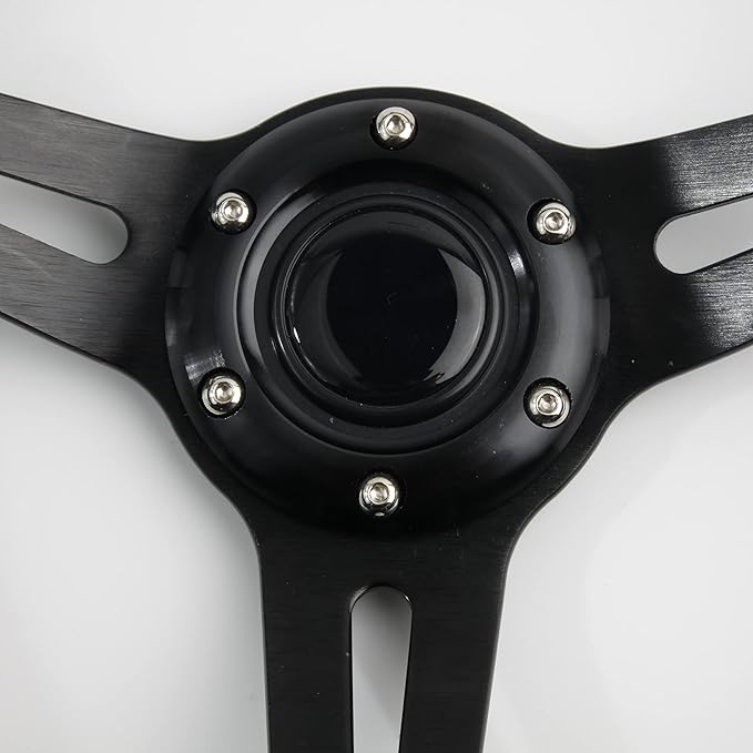14" Carbon Fiber Golf Cart Steering Wheel for Yamaha EZGO RXV & TXT,Club Car DS and Precedent Steering Wheel Fit Most Golf Carts