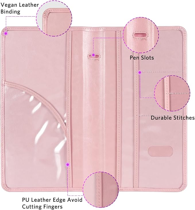 CoBak Car Registration and Insurance Holder - Vehicle Glove Box Car Organizer, Auto Truck Comparment Accessories Case with Magnetic Closure for Essential Document, Driver License, Cards
