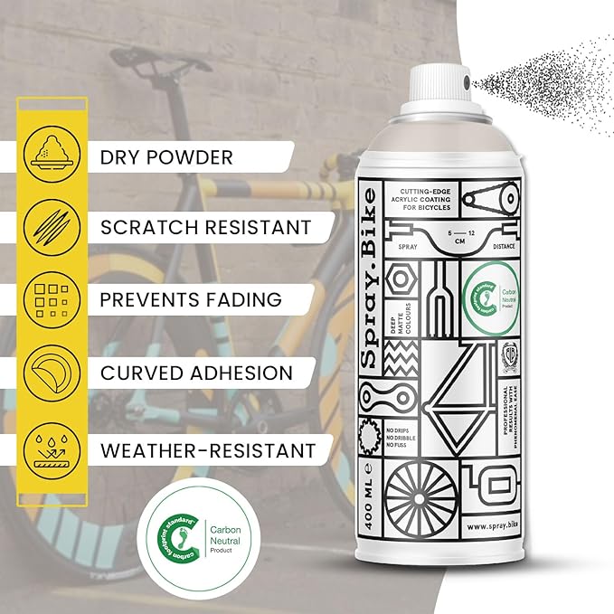 Spray.Bike Spray Paint | Designed Mainly for Bicycles | Multi-Use Acrylic Spray Paint for Metal, Plastic | High Coverage Bike Paint, 400ml, Marylebone