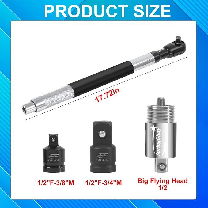 1/2-inch offset extension wrench, a three-in-one manual, electric and pneumatic wrench that can be switched, suitable for use in any narrow spaces,socket wrench.