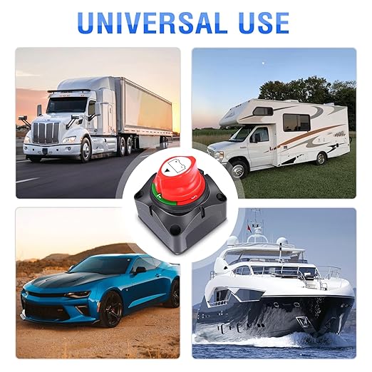 Nilight 2 Pack Battery Switch 12V 24V 48V 275A On/Off Heavy Duty Battery Power Cut Master Switch Disconnect Isolator for Truck Vehicle Trailer RV Marine Boat Yacht