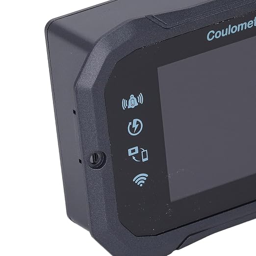 Battery Monitor Remote Control with 2.4 Inch Screen, 10-100V 400A Coulomb Meter for RV, Worldwide Remote Connection via APP, RV Battery Monitor