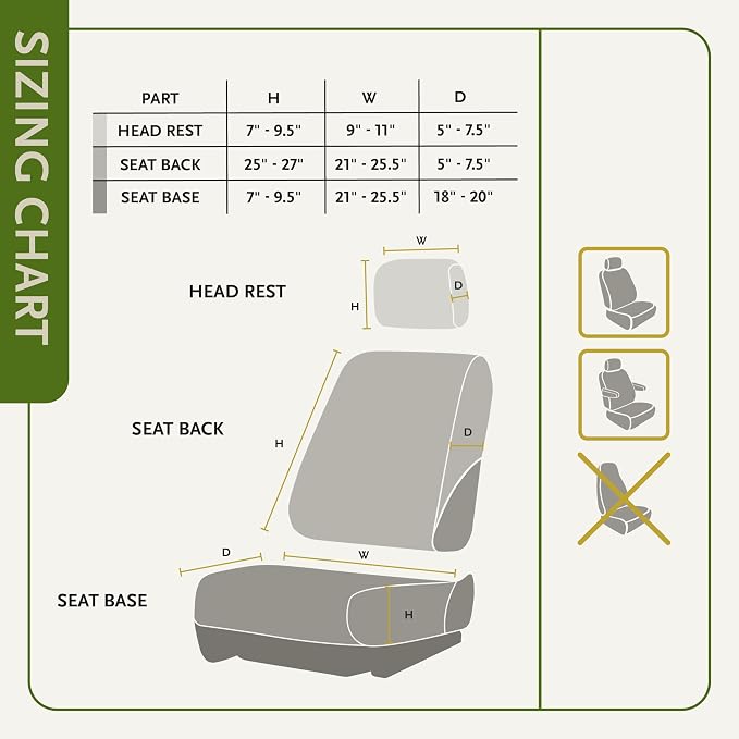Ducks Unlimited Auto Seat Covers, Easy to Install Front and Bench Seat Covers for Car, Truck, and SUV, Mossy Oak Shadow Grass (Habitat), Low Back (Single)