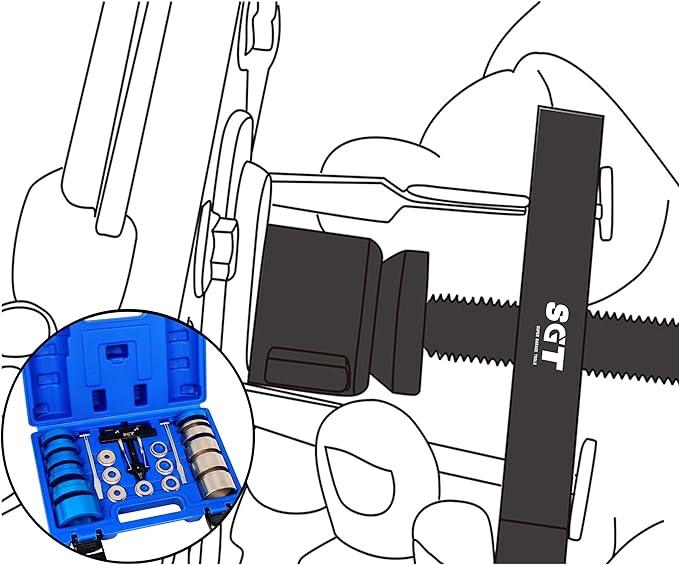 SGT Crank Bearing Camshaft Seal Installer and Remover Set,22pcs Crank Bearing Camshaft Seal,Crankshaft Camshaft Oil Seal Puller Tool Kit,Crankshaft Seal Kit for Automotive Engine Repair