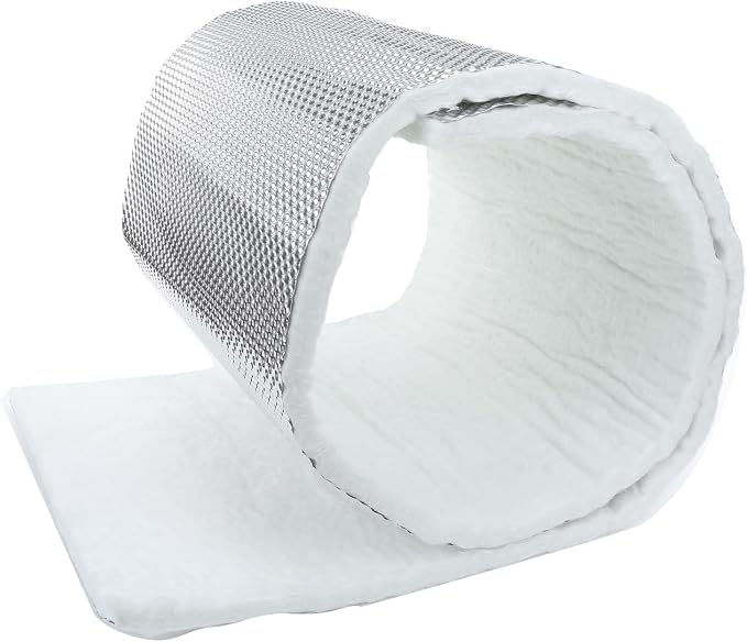 AC PERFORMANCE Reduce Radiant Heatshield Armor 5' Long x 1' Wide x 1/2" Thick Exhaust Pipe Multipurpose Heat Shield, Fiberglass Laminated Aluminum