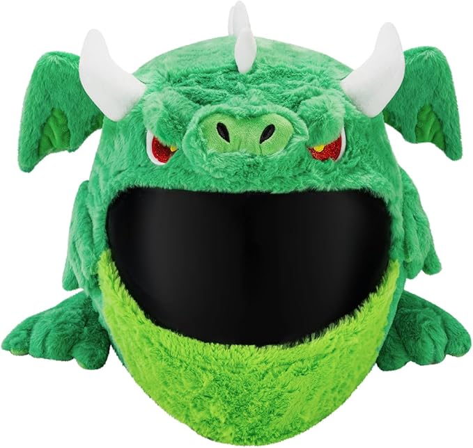 MotoLoot Helmet Cover for Motorcycle Helmet, Fun Rides and Gifts (Cover Only. Helmet Not Included) - Dragon