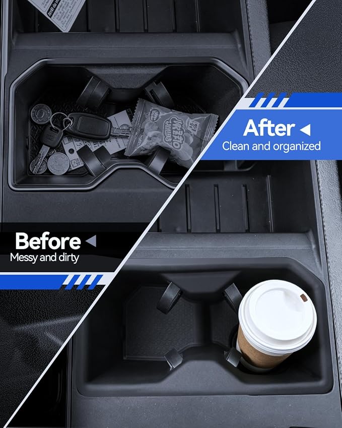 for Tundra 3 Pcs Cup Holder 2022-2026 Tundra(SR/SR5/Limited/TRD Pro) Accessories Control Cupholder Insert Durable
