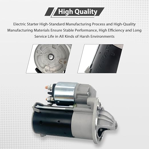 12V 9T Starter Motor 21163-0751 Compatible with Kawasaki KAF820 Mule Pro-FX 2016-2019 & Pro-FXT 2015-2020 Replace # 211630751 435-517