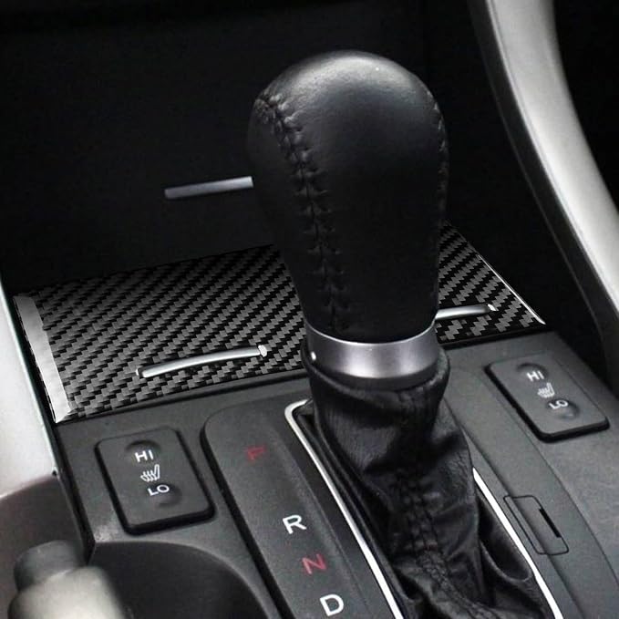 black soft carbon fiber car interior ashtray 2/piece decorative sticker suitable for Acura TSX 09-14 carbon fiber car interior