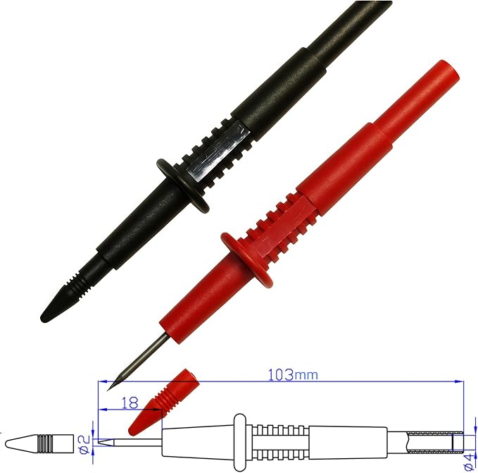 Test Lead Set,4mm Banana Plug (TH-8-KIT)
