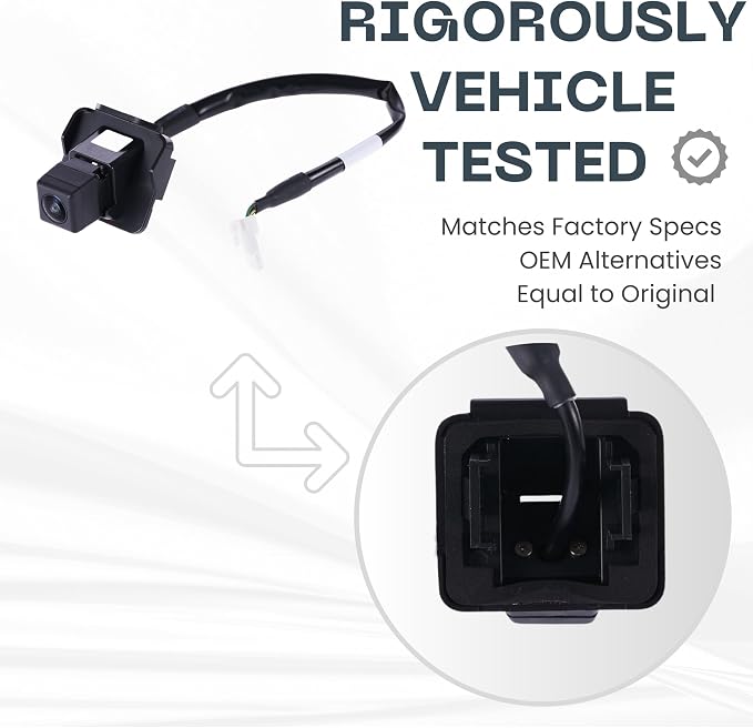 Backup Camera Replaces for 2014-2018 Mazda 3 Hatchback OE Part # BHN9-67-RC0, BHN9-67-RC0A