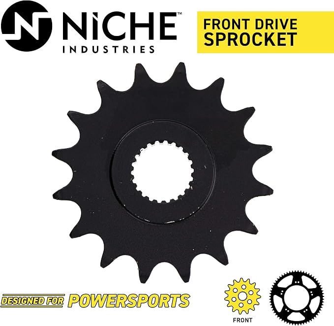 NICHE Drive Sprocket Chain Combo for BMW F650GS Dakar G650GS Serato F650 Front 16 Rear 47 Tooth 520V-X X-Ring 112 Links