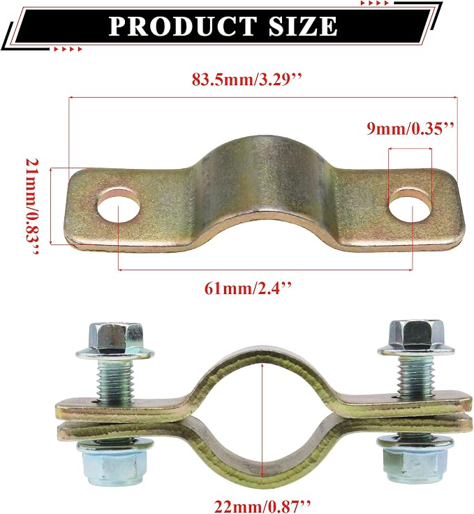270mm/10.6'' Front Steering Wheel 450mm/17.7'' Rack Pinion Adjustable Shaft Tie Rod Ends Assembly with 22mm/0.87'' Handlebar Mounting Clamps for DIY 110cc 125cc 150cc Go-Karts UTVs Off-road