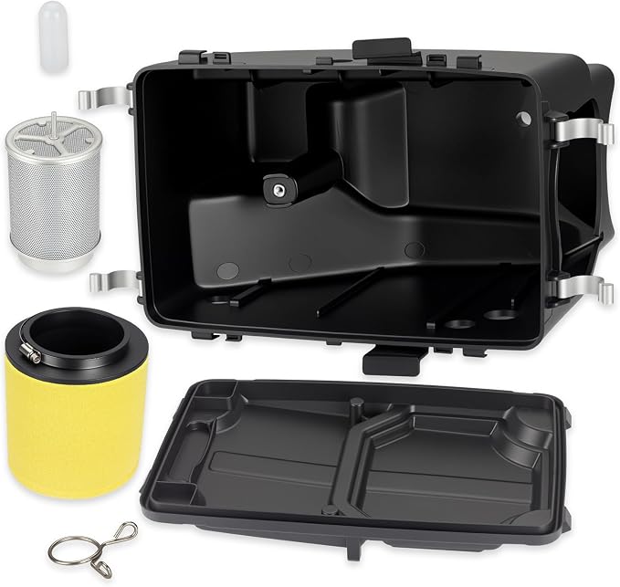 Air Filter Box & Lid Cap w/Lid Spring + Air Filter Complete Kit For Honda TRX450R 2004-2005 17210-HP1-000