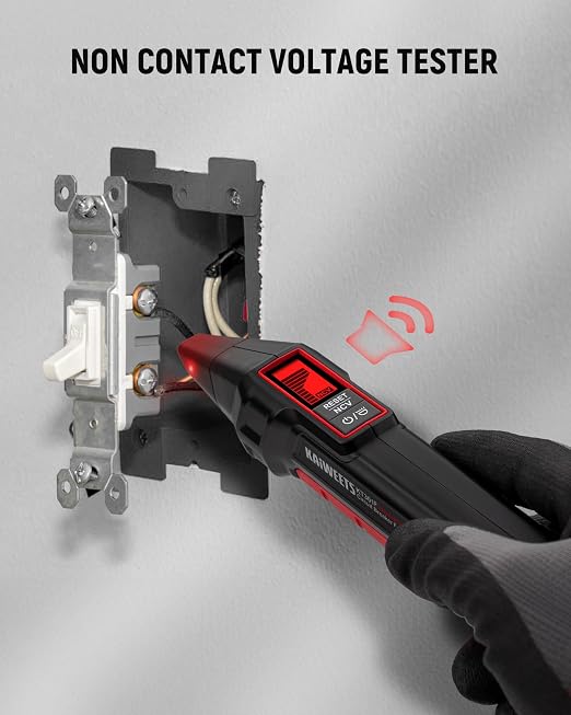 KAIWEETS Circuit Breaker Finder with LCD Display KT301P and KAIWEETS Voltage Tester/Non-Contact Voltage Tester HT100s