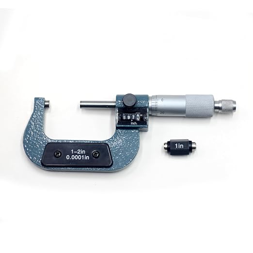 HFS(R) 1-2" Mechanical Digital Outside Micrometer Digit Counter Carbide Tips 0.0001"