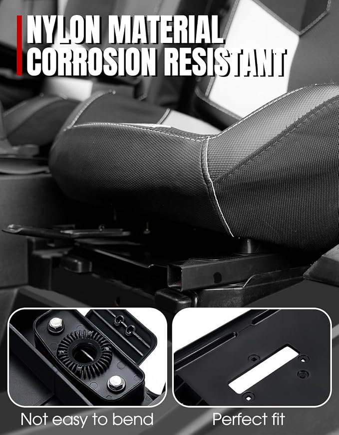 A & UTV PRO Seat Slider Base Assembly for Polaris RZR XP 1000/XP Turbo S/Trail S - Compatible with General 1000/XP Accessories - Durable Nylon Seat Base Replacement for OEM #2634889