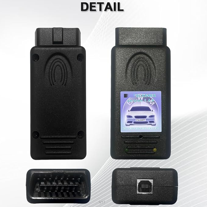 for BMW Scanner 1.4.0 Programmer V1.4 Eeprom Programmer Code Reader Work for BMW E46,E38,E39,E53,E83,E85 Vehicle Fit ECU Programming Tool OBD2 Scanner Diagnostic Tool(Only Support Windows XP)