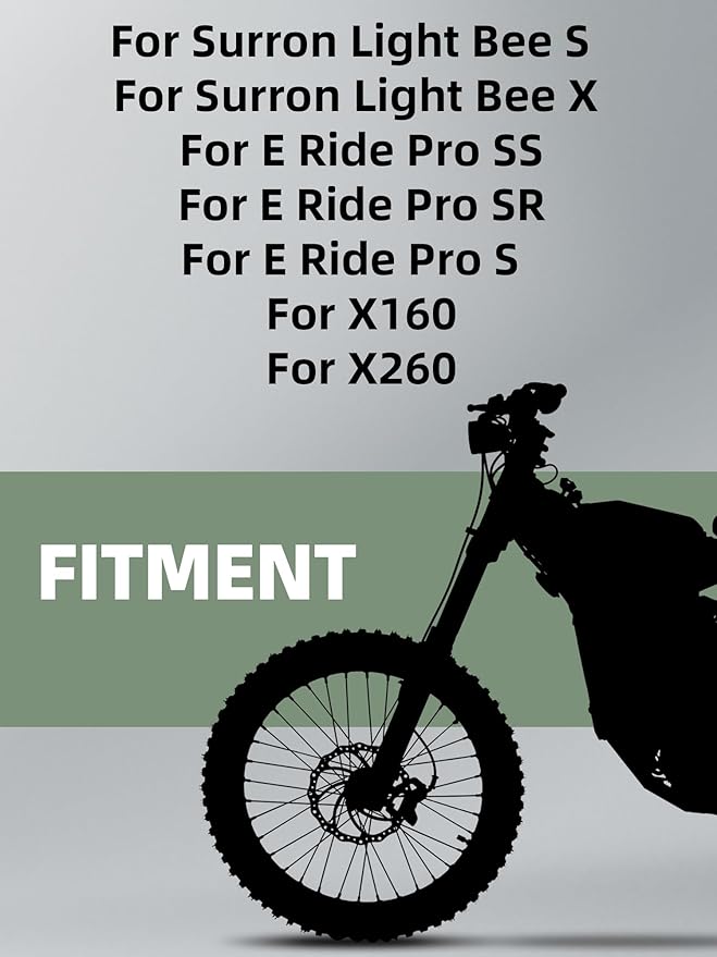 JFG RACING Kickstand for Edirt Bike,CNC Foot Pegs Kick Stand for Electric Dirt Bike Surron Light Bee X and S/E Ride Pro S SS SR/Talaria Sting/X160/X260-Orange