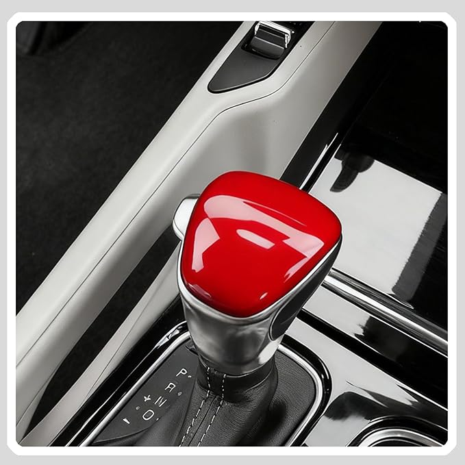 Gear Shift Cover,for Kia Telluride 2020 2021 2022 2023 2024 2025 2026,Car Center Console Gear Shift Knob Cover Trim Cap - Wine Red