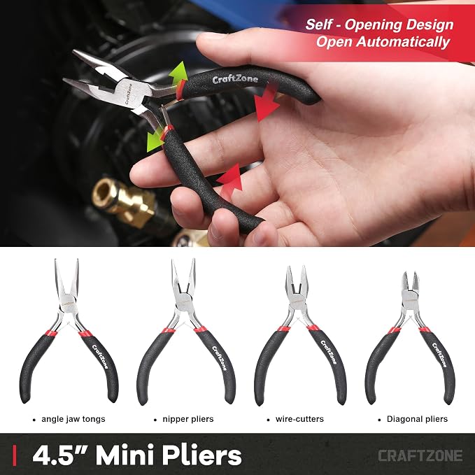 10PC Pliers and Wrench Set with Storage Rack + 12V Fan for RV|Truck|Bus|Boat|Forklift|Car|Camper|Lawn|Mower|Tractor