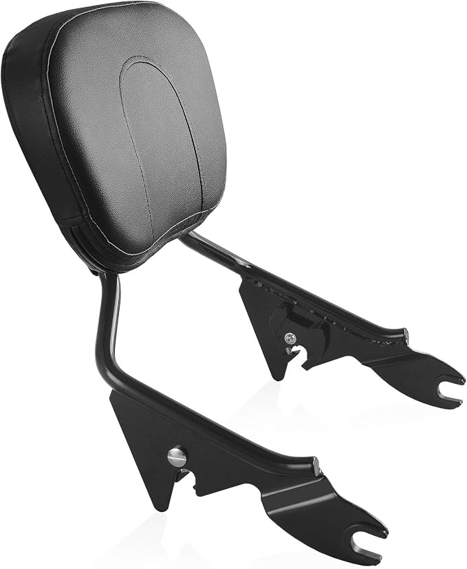 Motorcycle Quick-Release Detachable Backrest Sissy Bar Fit For Harley Touring Street Glide Road Glide Road King Electra Glide 2009-2025 (Black)