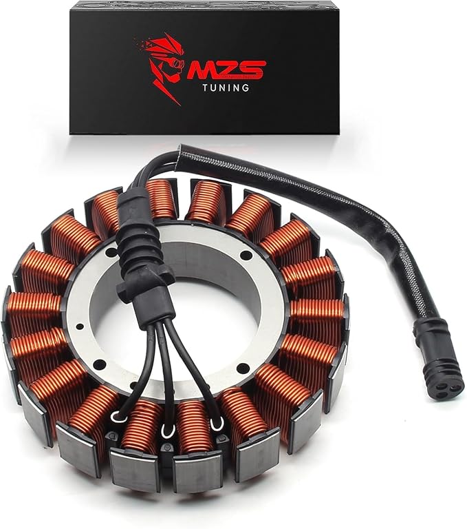 MZS Motorcycle Magneto Stator Touring Coil 29987-06 50 Amp 3-Phase Compatible with Road Glide 2006-2016 / Electra Glide 2006-2016 / Road King 2006-2016 / Street Glide 2006-2016 / Tri Glide 2009-2016