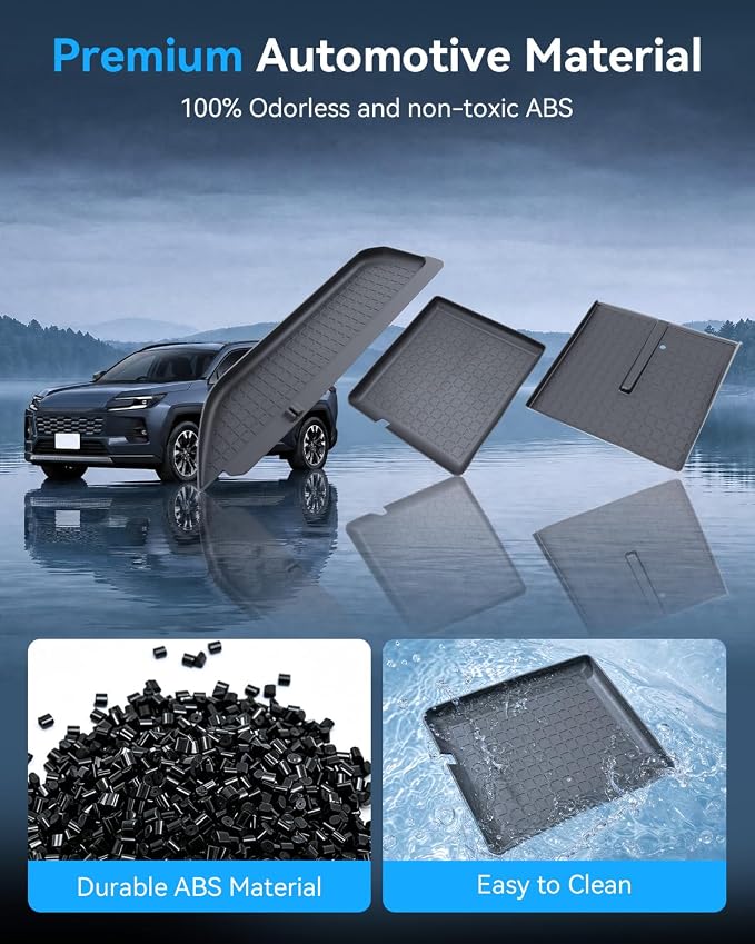 (3PCS)2026 R AV4 Center Console Organizer For 2026 Toyota R AV4 Wireless Charging Pad & Shifter Front Mats & Passenger Dash Tray 2026 R AV4 Accessories Anti-Slip Silicone Liner Mat Set 6th Gen R AV4