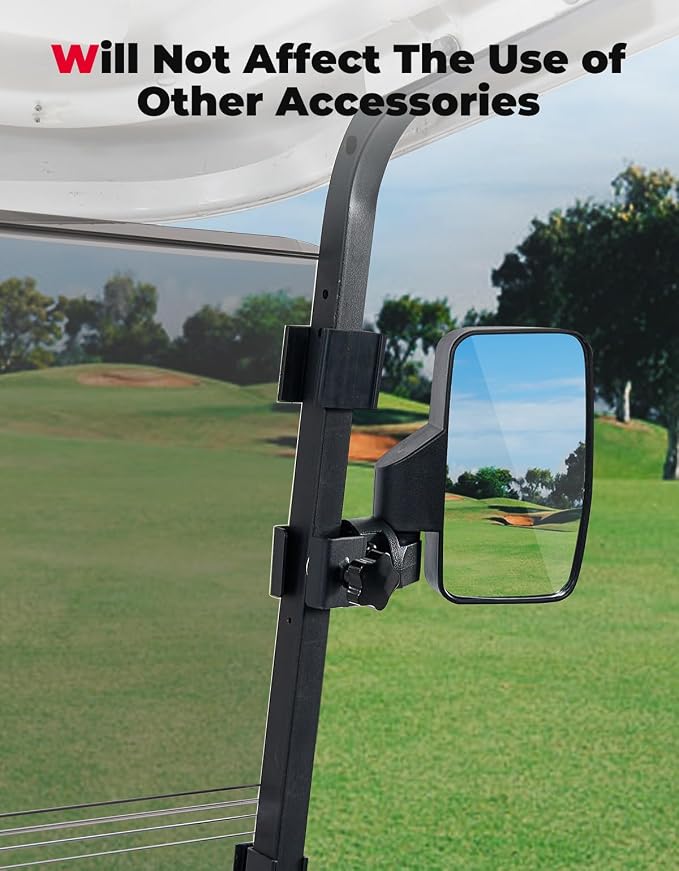 KEMIMOTO Golf Cart Windshield Compatible with Club Car Precedent Gas/Electric (04-Up), Foldable Replacement Windshield with Anti-UV and Impact Resistant Acrylic (Tinted)