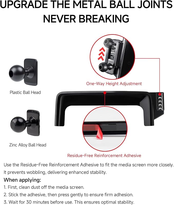 Qi2.2 Max 25W Fast Wireless Car Charger Phone Holder for 2023-2026 Mercedes Benz GLC-Class / 2022-2026 C-Class 12.3-Inch Screen, Magnetic Phone Mount Compatible with MagSafe