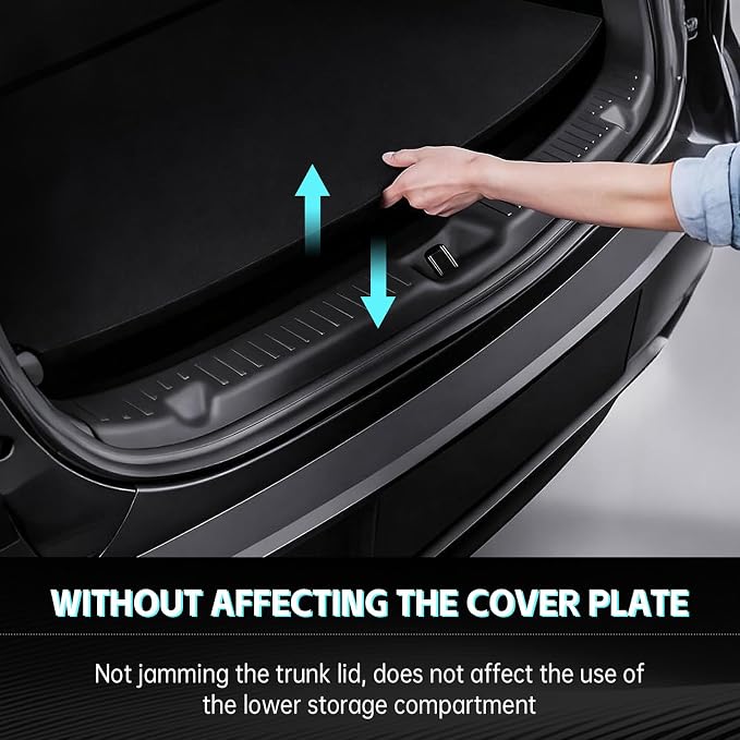 for Tesla Model Y Juniper 2025 2026 Rear Bumper Guard,TPE Rear Trunk Door Sill Protector Accessories