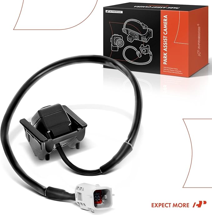 A-Premium Rear View Backup Camera Compatible with GMC, Buick & Saturn | Parking Camera for 2009-2016 Acadia, 2017 Acadia Limited, 2009-2017 Enclave, 2009-2010 Outlook