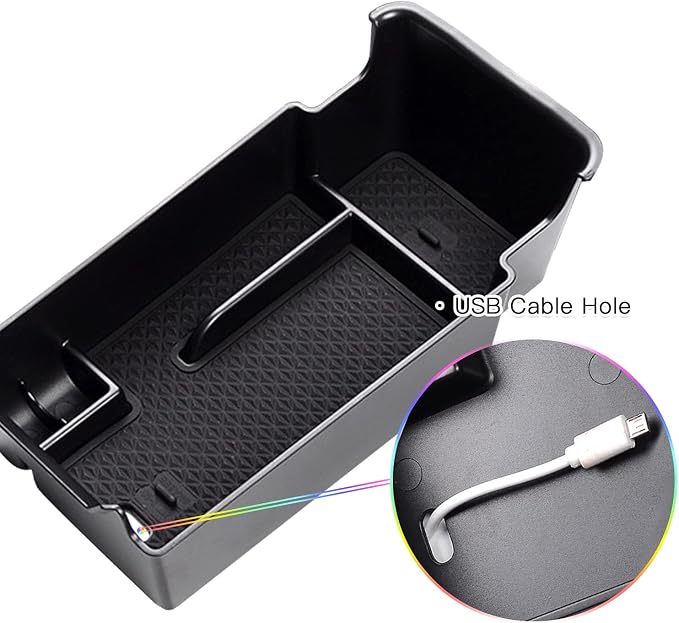 SKTU for 2023 2024 2025 2026 Buick Envision Center Console Organizer for 2021 2022 2023 2024 2025 2026 Buick Envision Accessories Insert ABS Materials Console Tray with Coin and Sunglasses Holder